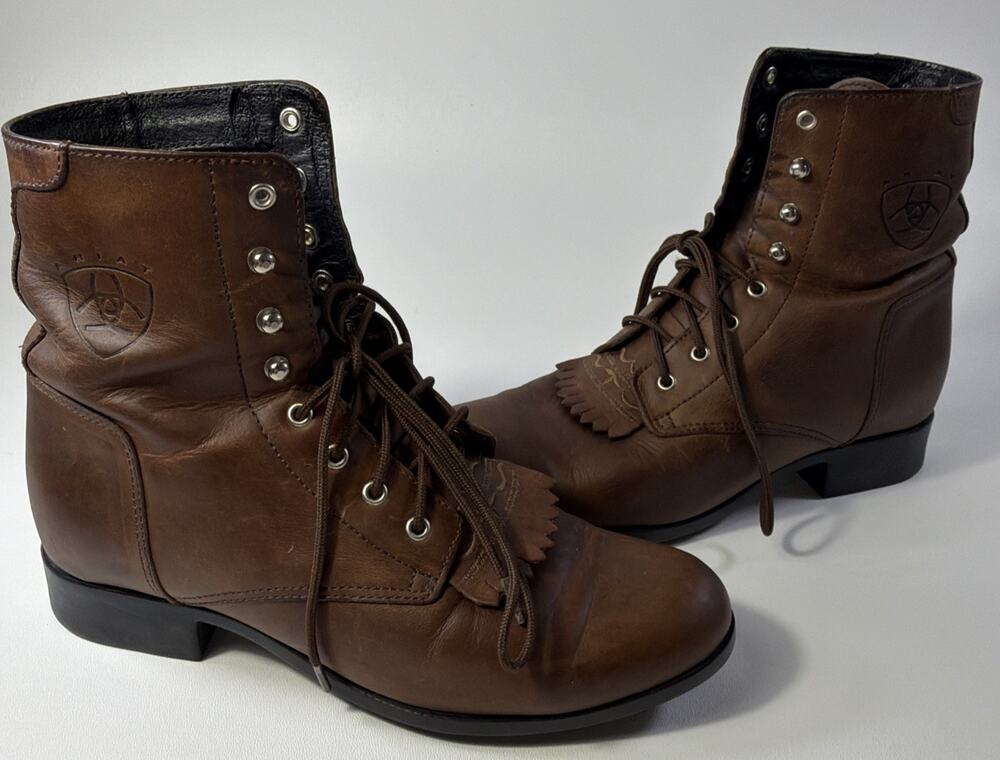 Ariat Roper Advanced Torque Riding A2 Competitor Boots Size 6.5 No Insoles
